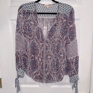 Rebecca Taylor Silk Paisley Blouse